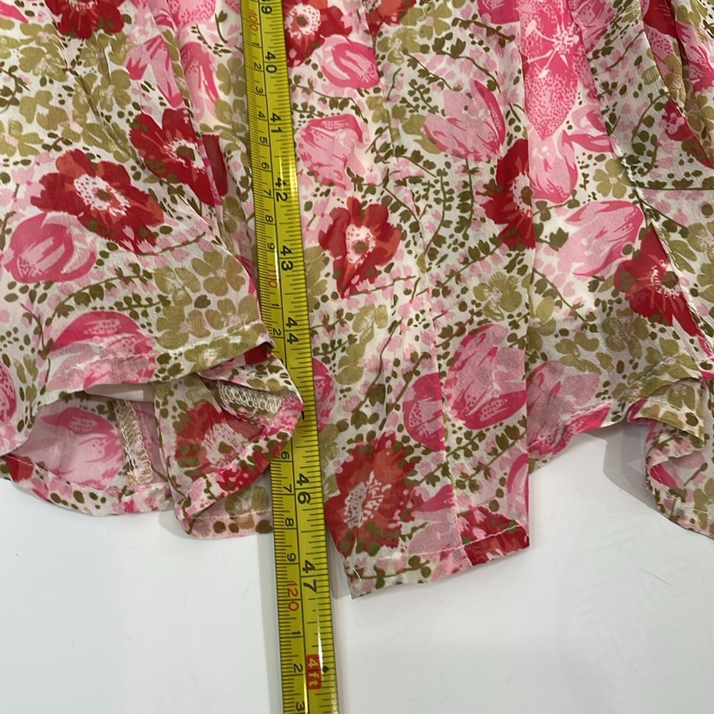 NWT Anthropologie Midi Dress Size 6 Delicate Floral Print - Picture 10 of 14
